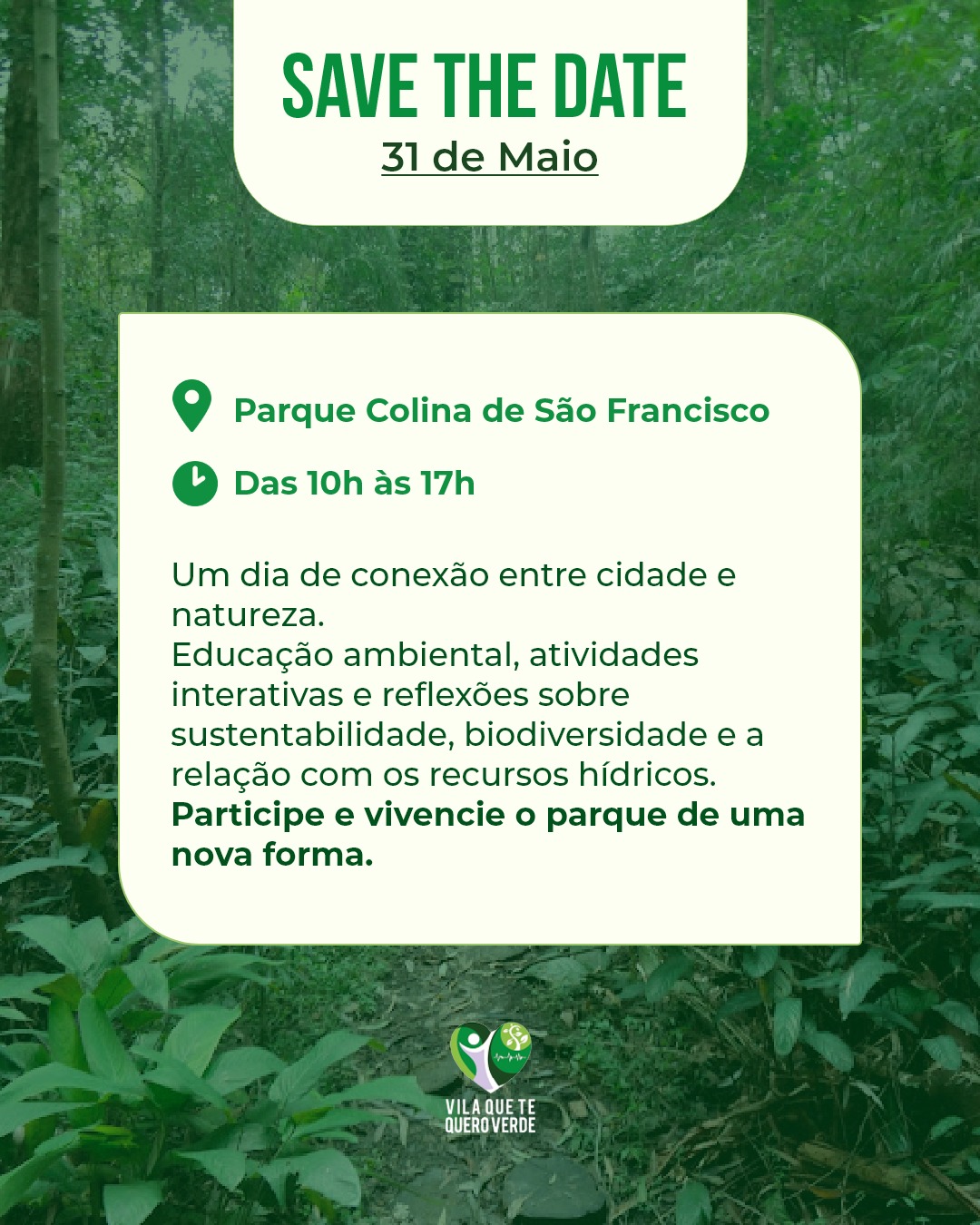 Evento de educação ambiental no Parque Colina de São Francisco