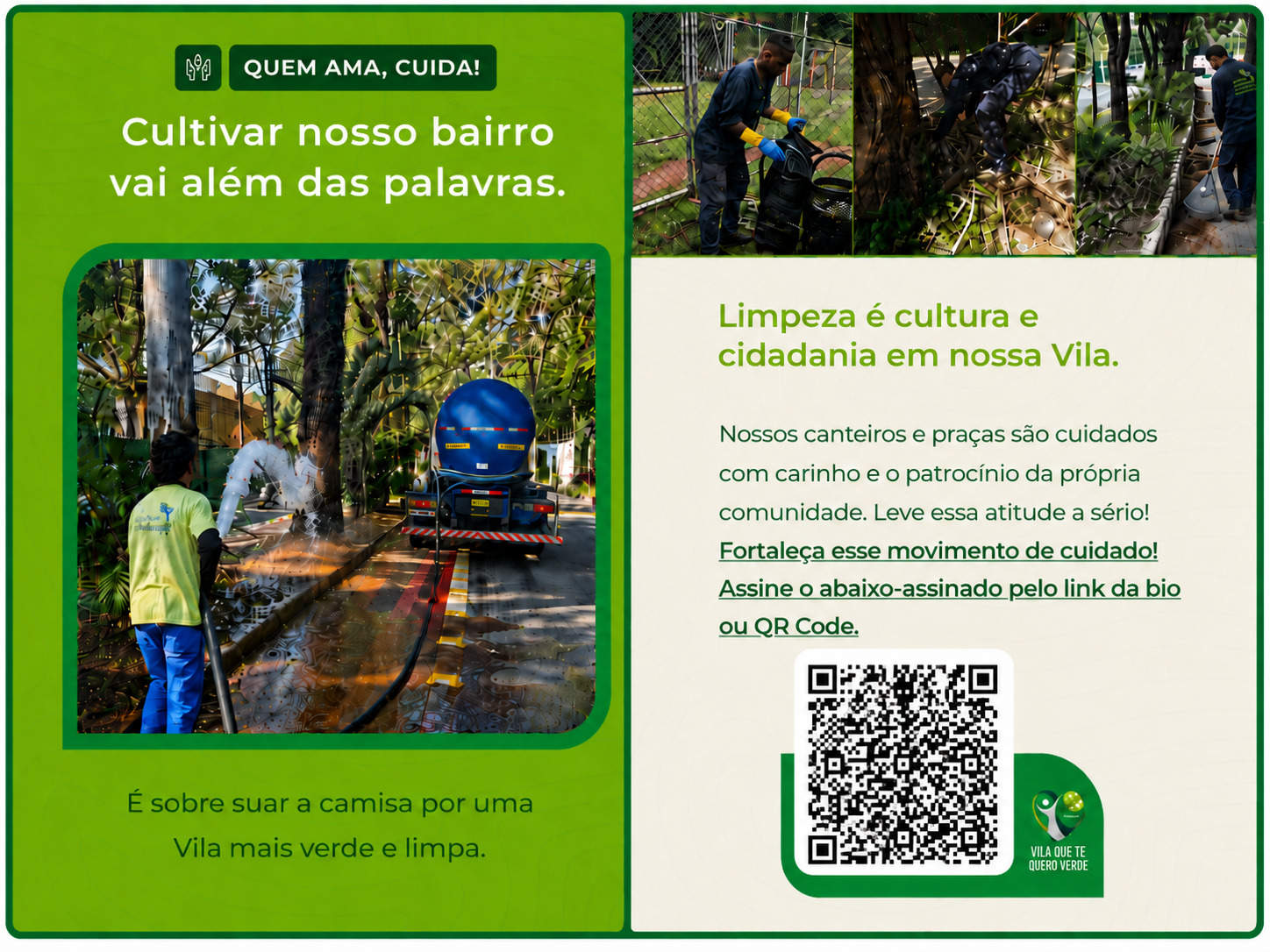 Cultivar nosso bairro vai além das palavras